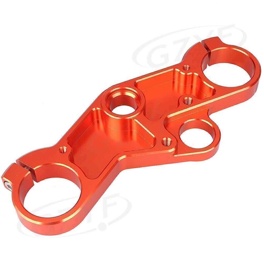 Orange Upper Front Triple Tree End Top Clamp for Suzuki GSXR600 750 GSXR1000