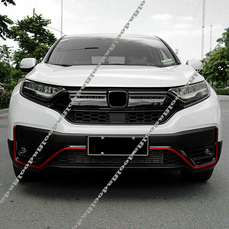 for Honda CR-V CRV 2020-2022 Glossy Black Front Grill Mesh Molding Cover Trim 4X