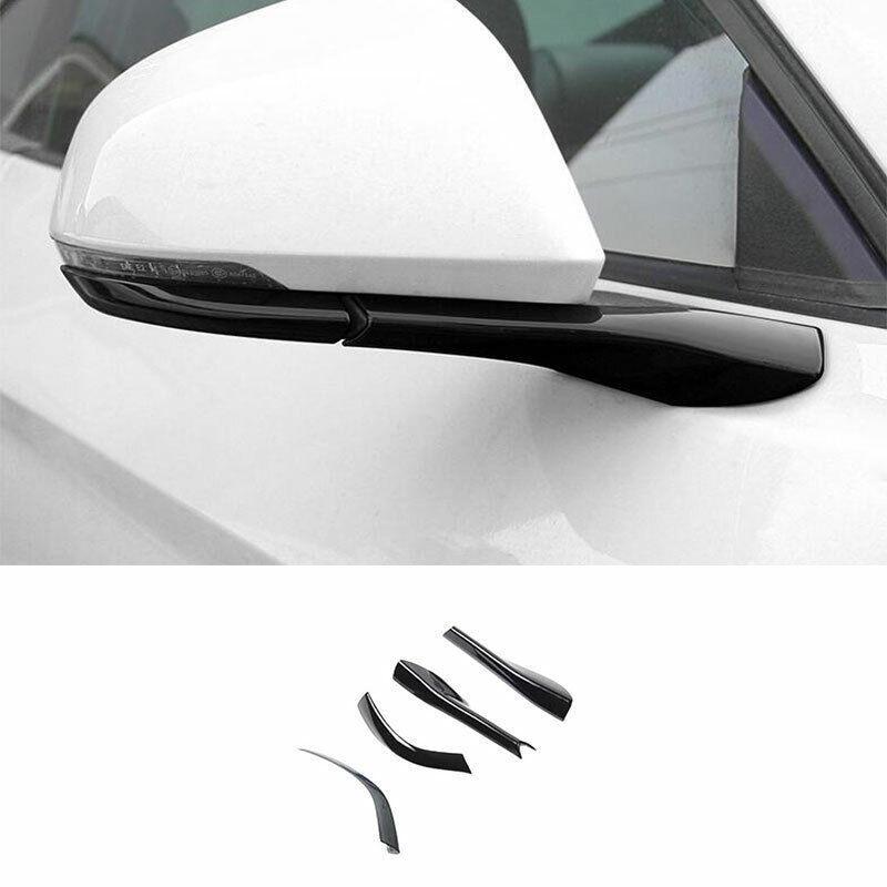 for Ford for Mustang 2015-2022 Paint Black Rear View Mirror Anti-Scratch Strip 4PCS