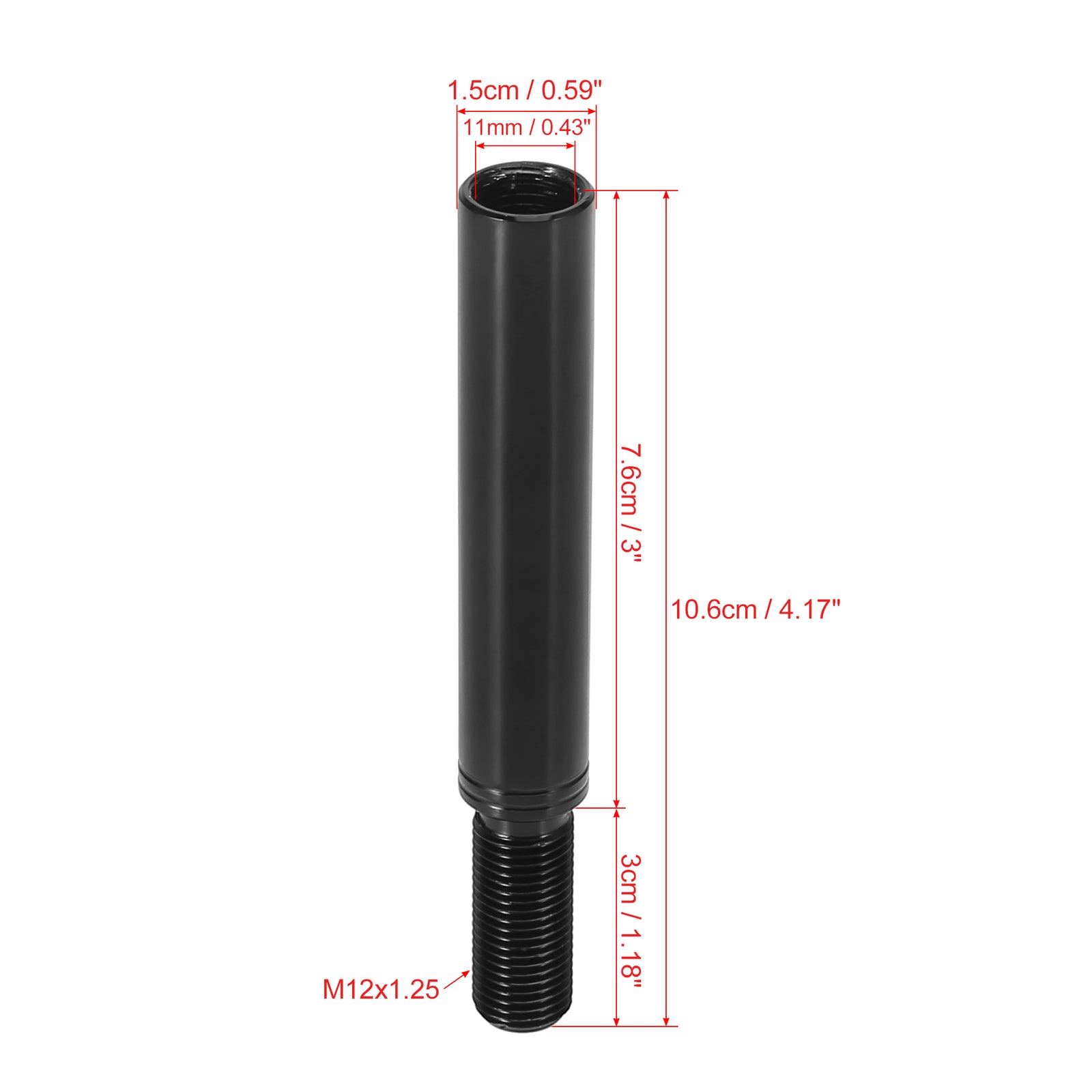 3-inch M12X1.25 Automotive Shift Knife Extension Lever for Ford 76mm