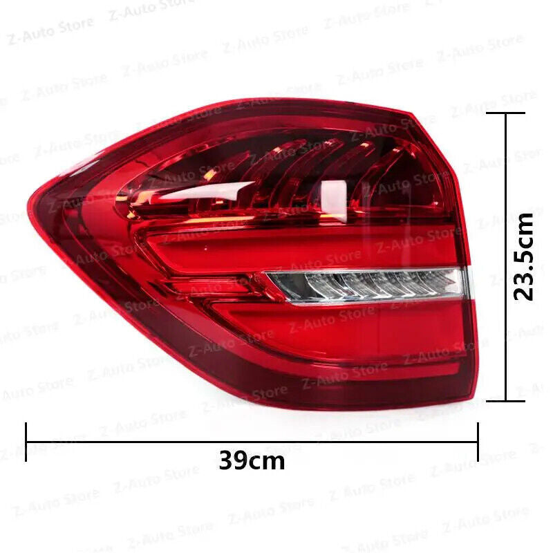 LED taillights and right rear brake light are applicable to the for Mercedes-Benz GLS-Class X166 (2016-2019).