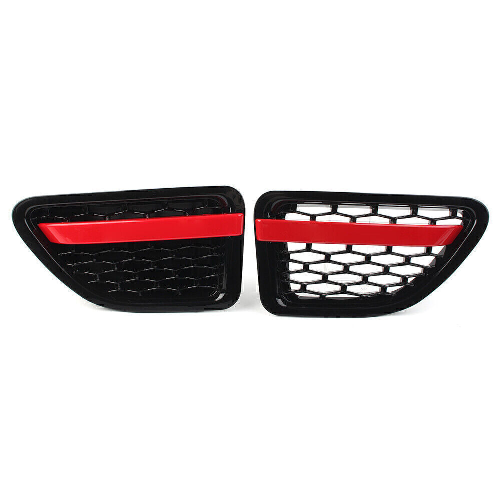 Front Fender Air Vent Grille Grill Fit for Land Rover for Range Rover Sport Black Red