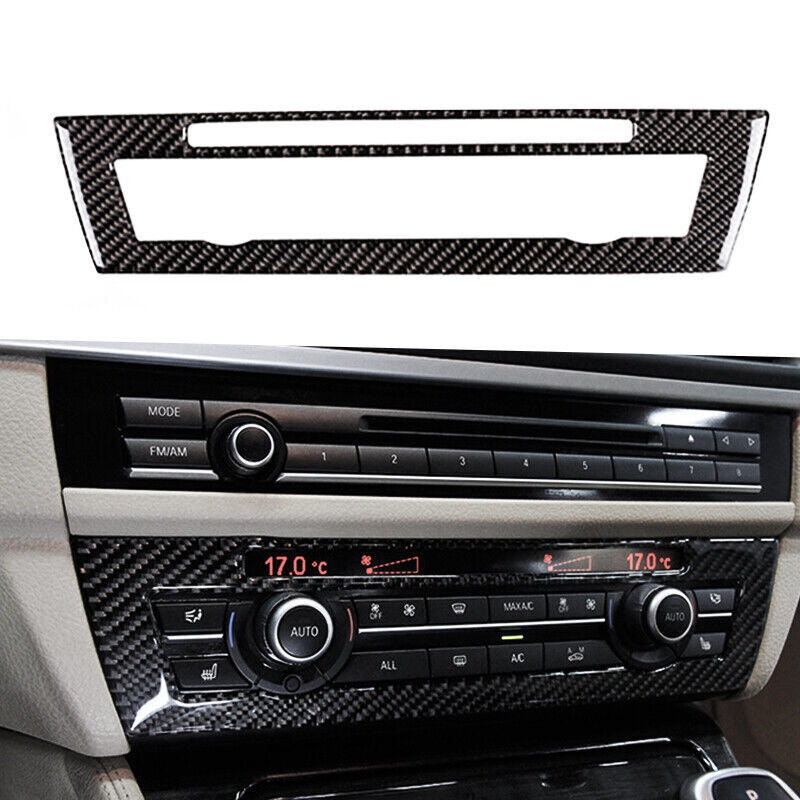 Carbon Fiber Air Conditioning Adjust Button Cover Trim for BMW 5 series F10 F18