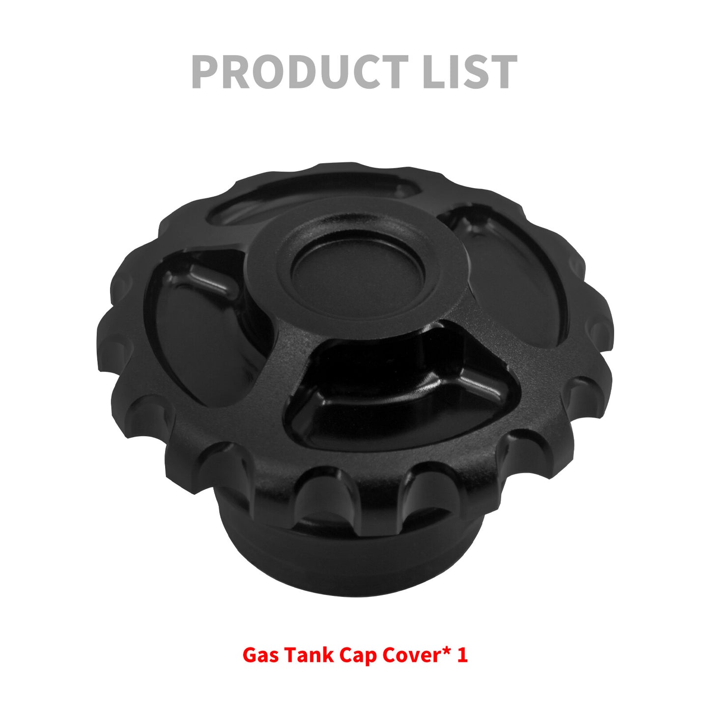 Black Gear Fuel Gas Cap Tank Cover Fit for Harley Sportster Dyna Touring Softail