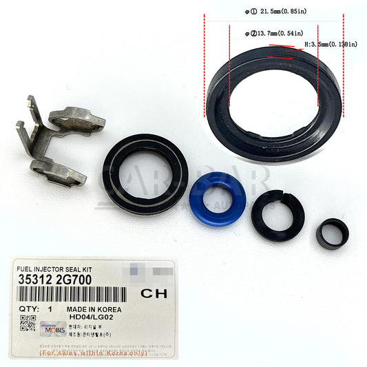 Fuel Injector Seal Kit for Hyundai SantaTucson for Kia Optima Sportage 2.4L