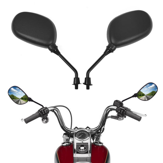 Motorcycle Scooter 7/8 22mm Handlebar End Rearview Side Mirrors For Honde ATV
