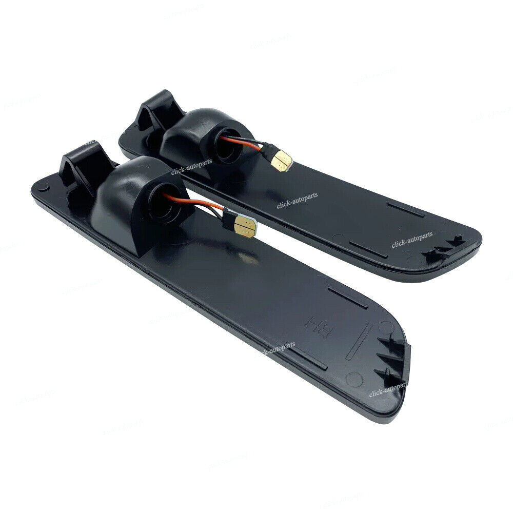 2x Smoke Lens LED Rear Bumper Side Marker Lights Lamp For 2005-09 for Ford for Mustang