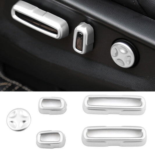 Silver Cover Trim ABS for Seat Adjust Handle Button Fit for Honda CRV CR-V 2017-2021