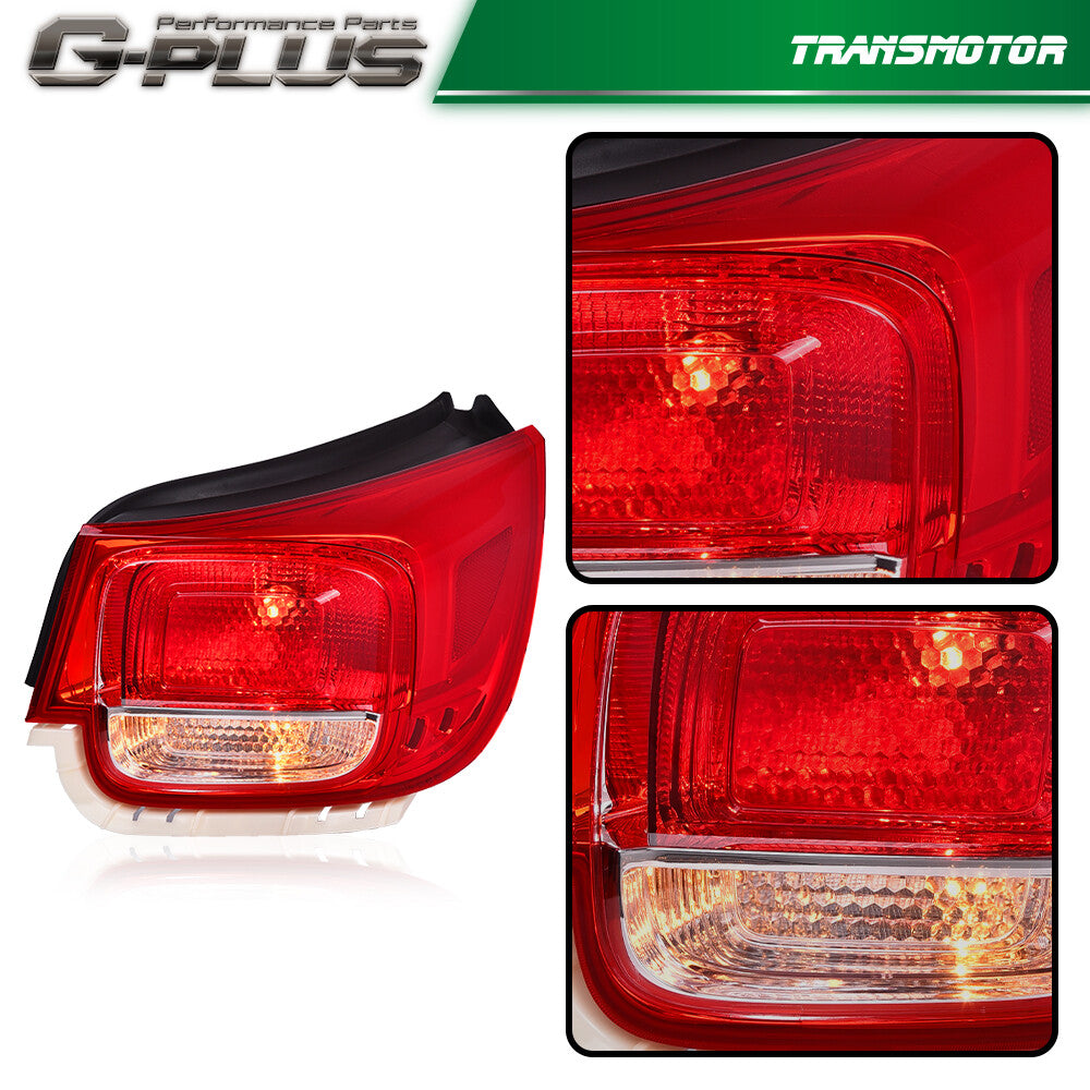 Fits 2013, 2014, and 2015 for Chevrolet Malibu LS LT Eco non-LED taillights and brake lights.