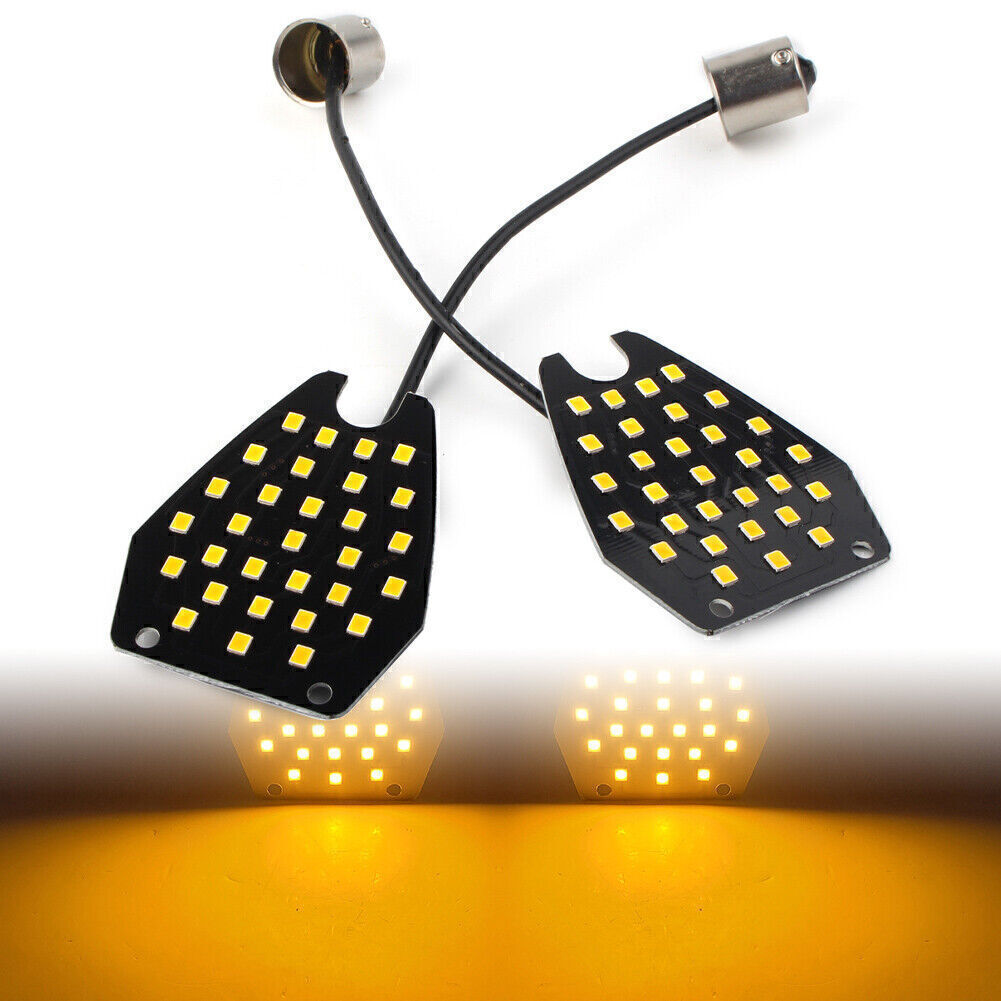 For 04-07 for Honda CBR1000RR Rear 30SMD LED Turn Signal Indicator Light 1156 Yellow