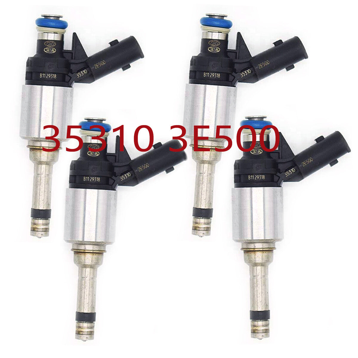 4-piece fuel injector for 2014-2017 for Kia Forte and for Hyundai for Elantra 2.0L L4 35310-2E500