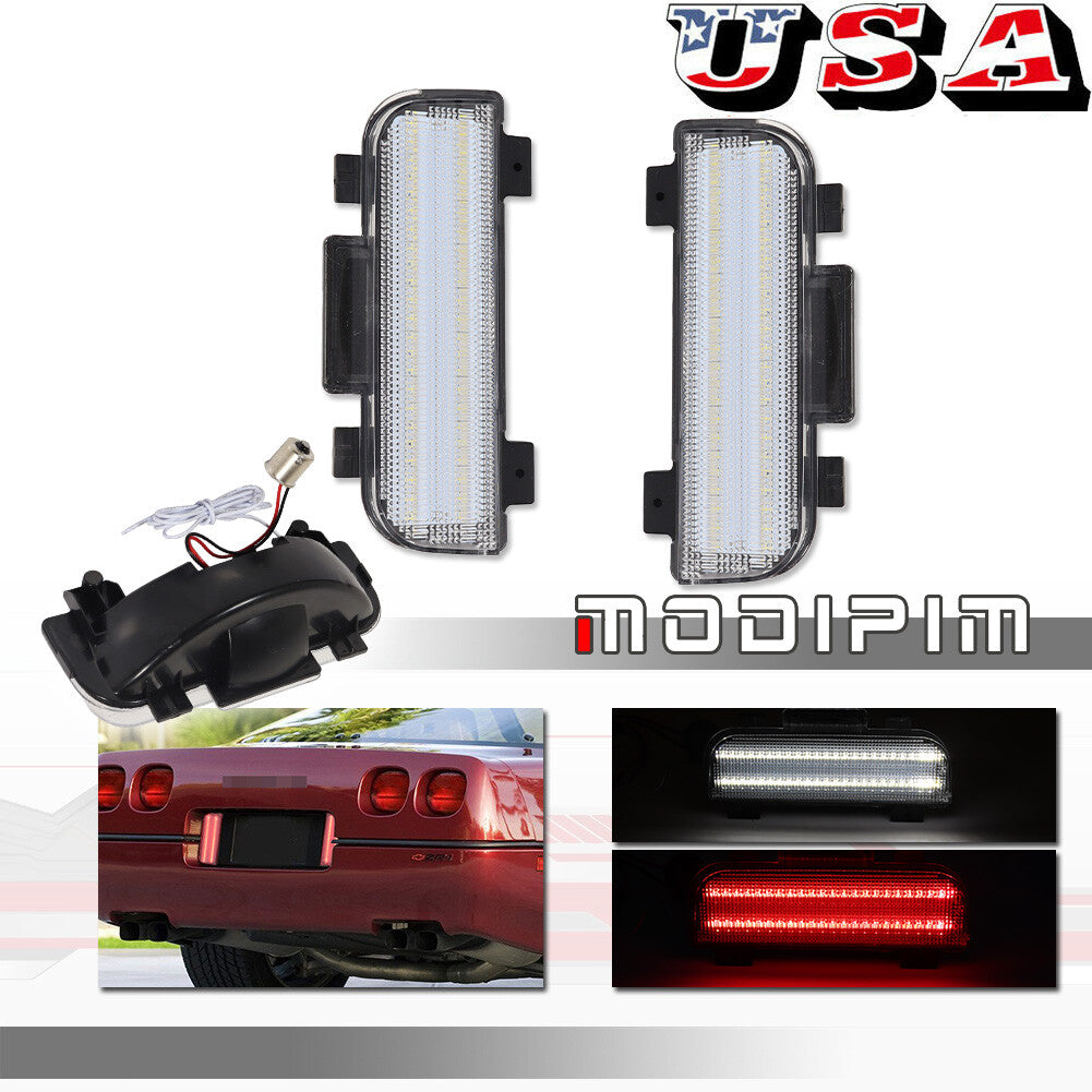 Transparent LED reverse backup light suitable for 1984-1990 for Corvette C4 16500672 16509671