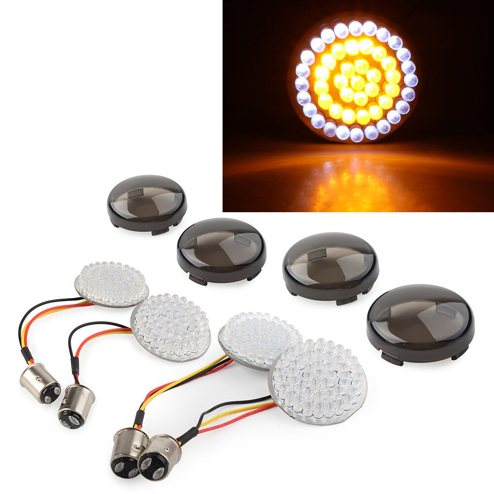 Smoke 1157 Front Rear Turn Signals led lights Fit for Harley Dyna Touring