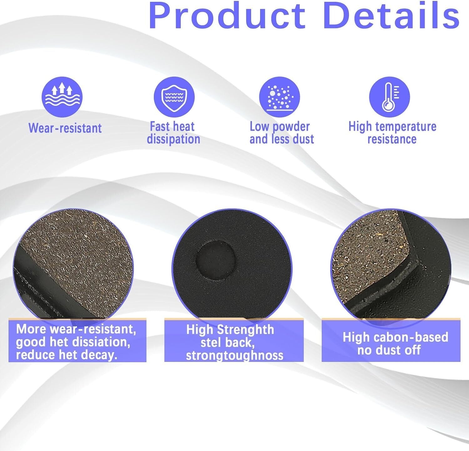 Front and Rear Brake Pads for HONDA TRX450ER TRX 450ER TRX 450 ER 2004 - 2014