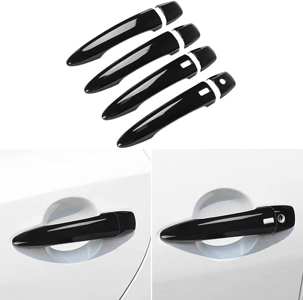 for Nissan Altima 2019-2024 Sentra Rogue New Gloss Black Door Handle Cover Trim