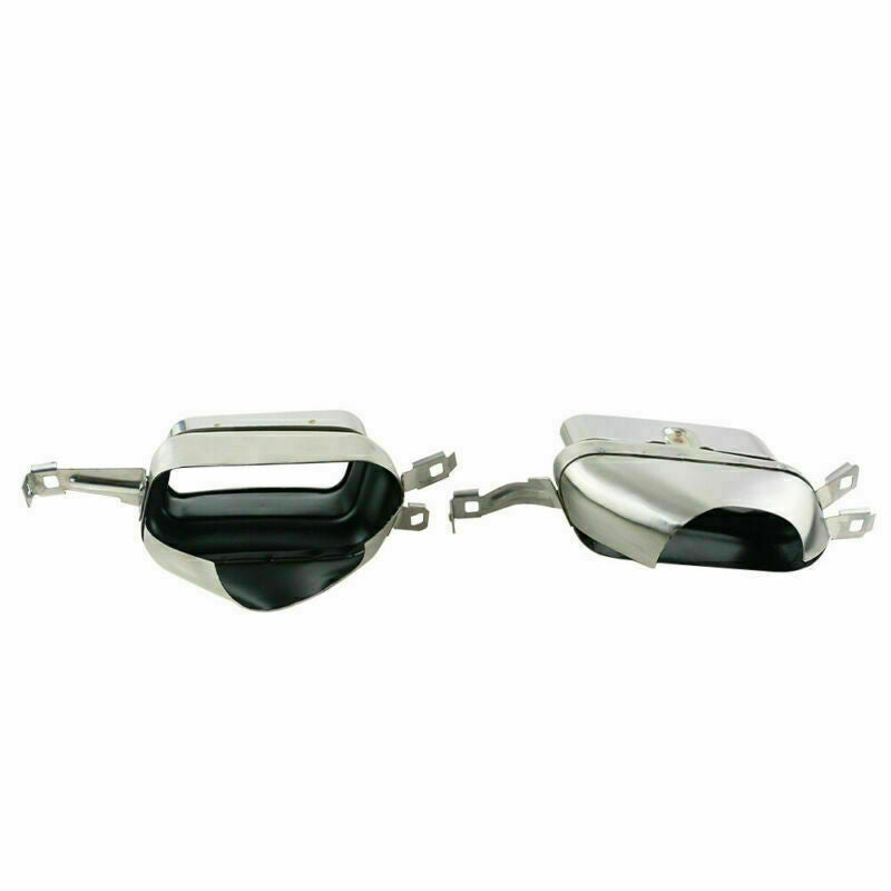 Pair L+R Quad Exhaust Pipe Muffler Tail Tips Fit for BMW 740i 750 750Li