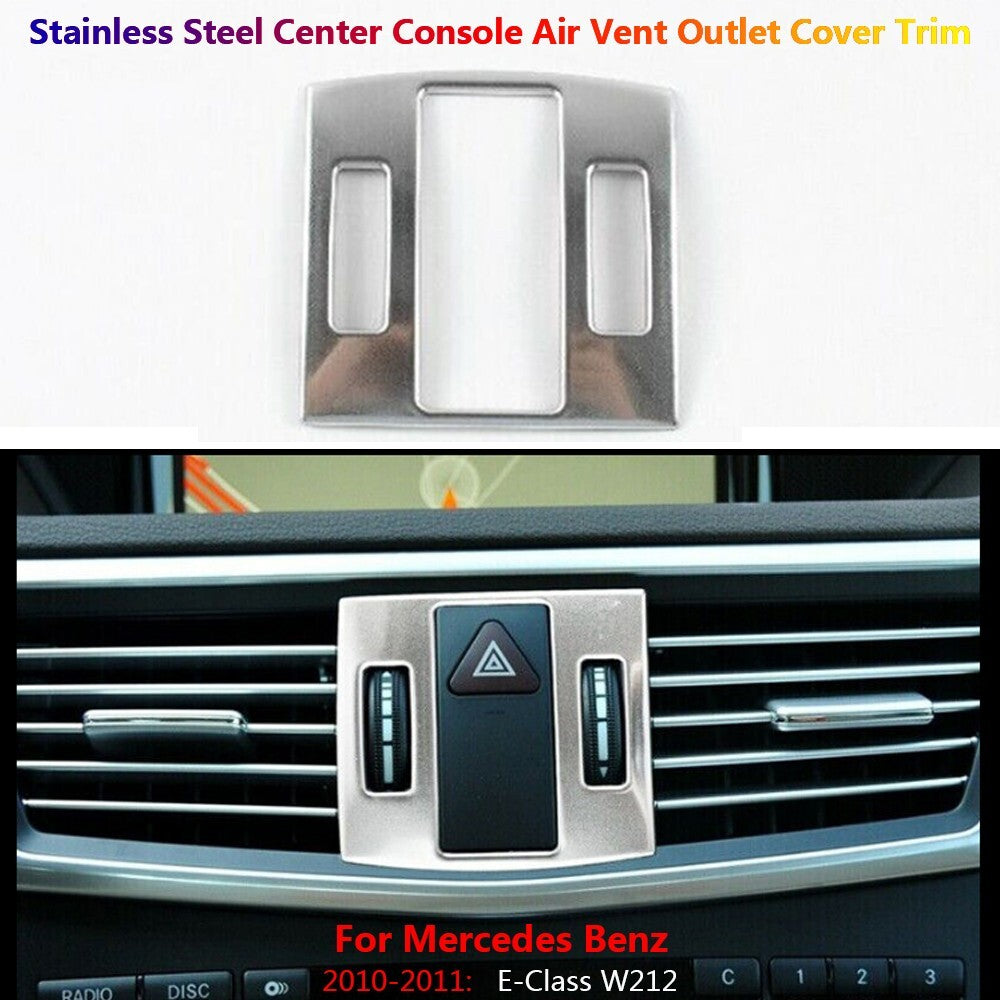 Stainless for Mercedes-Benz E W212 Center Console Air AC Vent Outlet Cover Trim