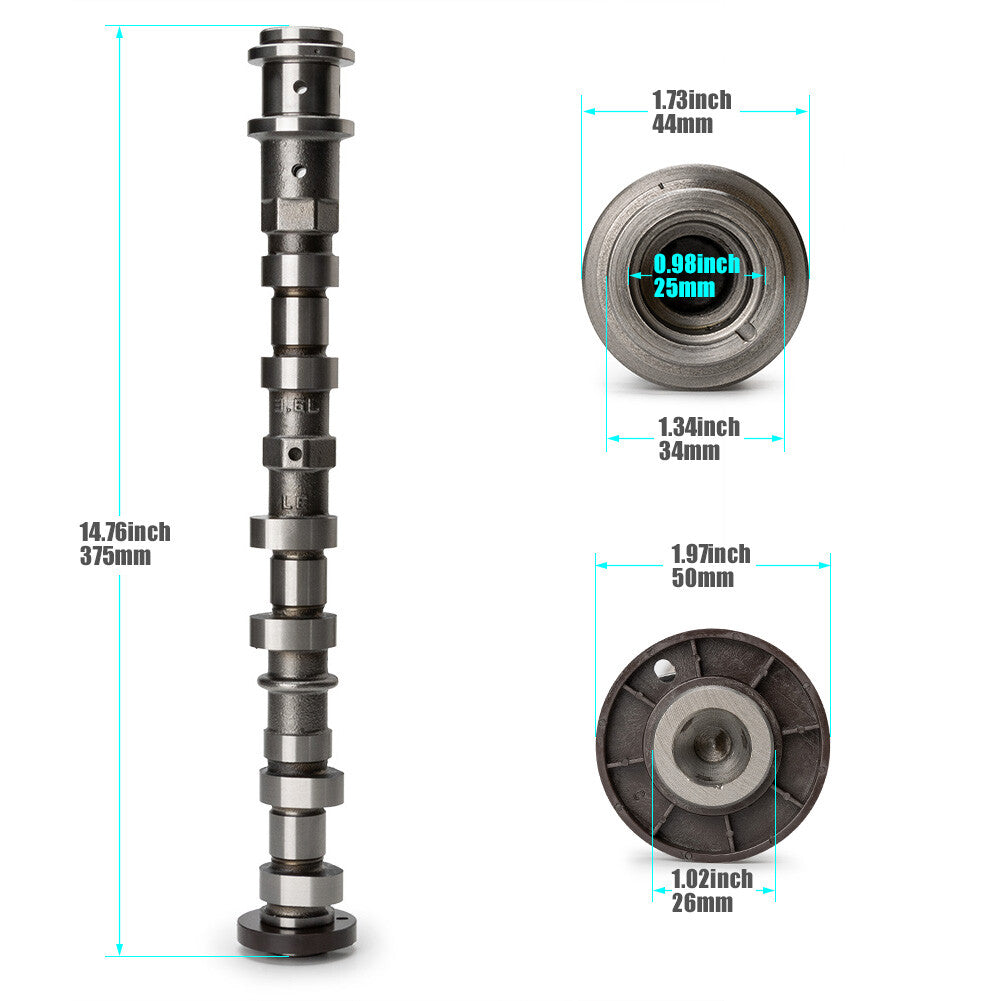 Left Side Exhaust Camshaft For 2011-2018 for Dodge for Ram for Chrysler for Jeep 3.6L 5184377AG
