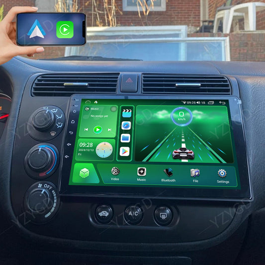 Android Auto Carplay for Honda for Civic 2000-2005 9INCH Car Stereo Radio GPS Navi