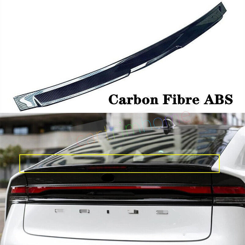for Toyota Prius 2023 2024 Carbon Fiber ABS Rear Trunk Spoiler Tail Wing Lip New