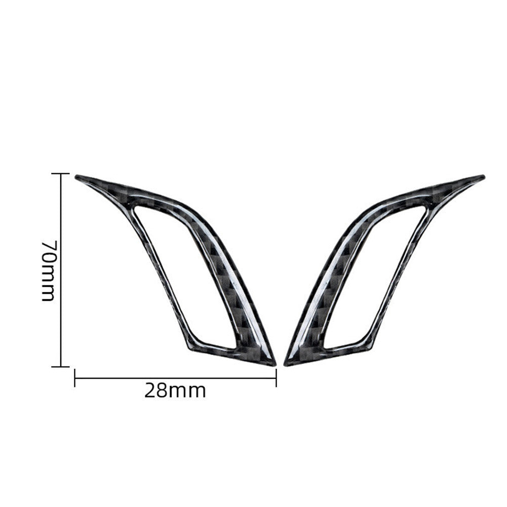 2Pcs Carbon Fiber Side Air Vent Outlet Cover Trim for BMW X1 F48 2016-2018