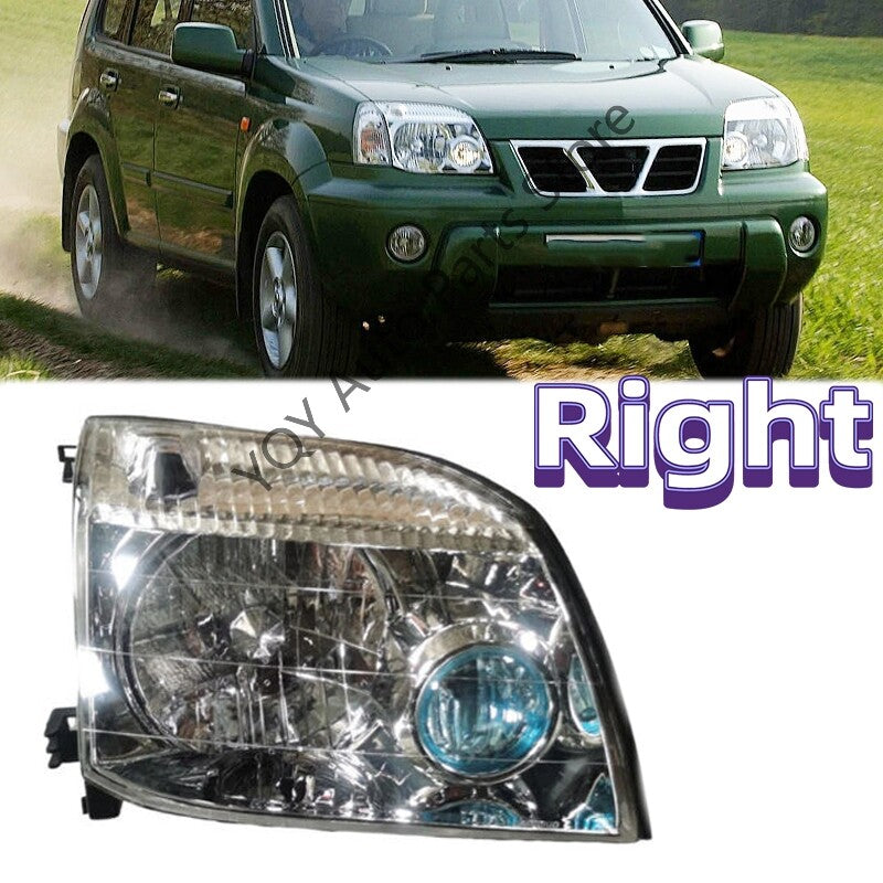 Right Side For 2001-2007Nissan X-Trail Xtrail T30 Headlight HeadLamp Fog Light