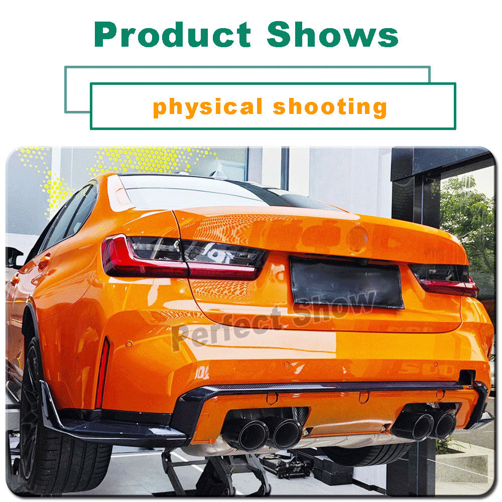 for BMW G80 M3 G82 G83 M4 21UP Dry Carbon Rear Diffuser Garnish Trim Replacement
