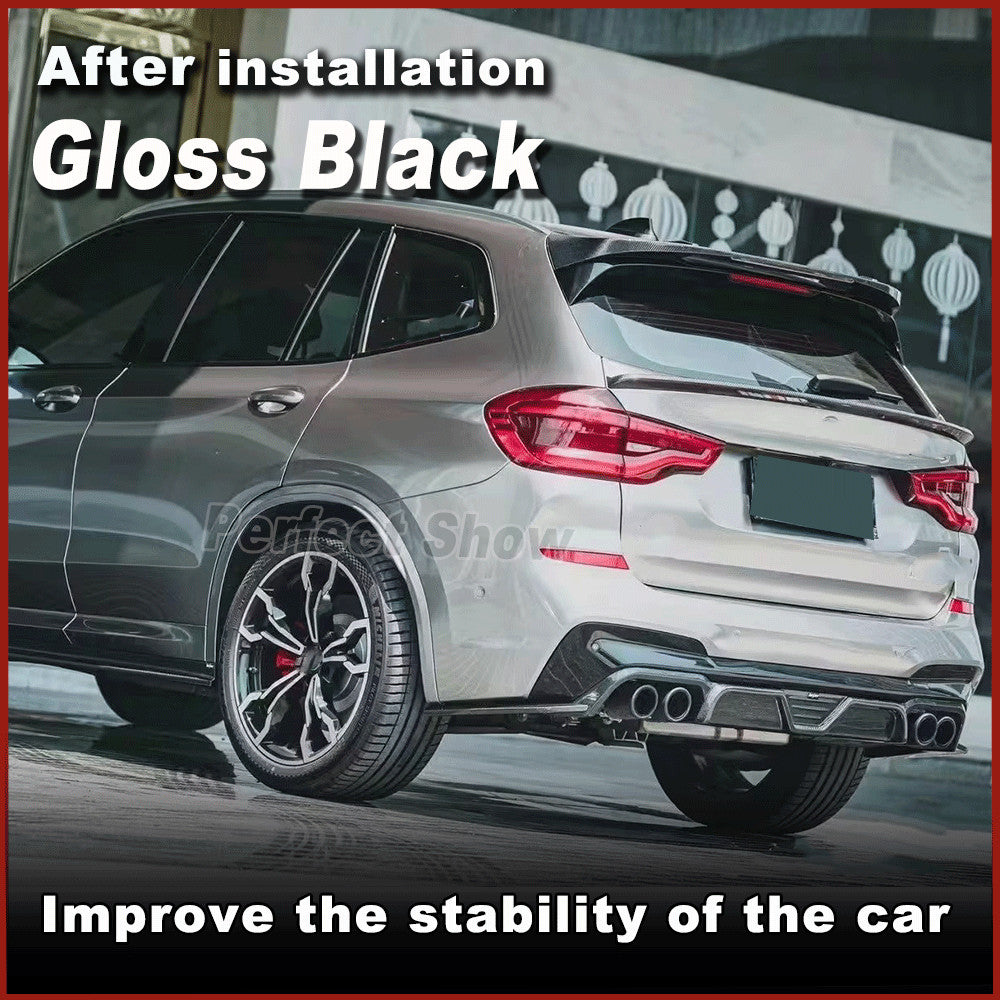 for BMW X3 G01 F97 X3M IX3 2018-2023 Gloss Black Rear Roof Spoiler Window Wing