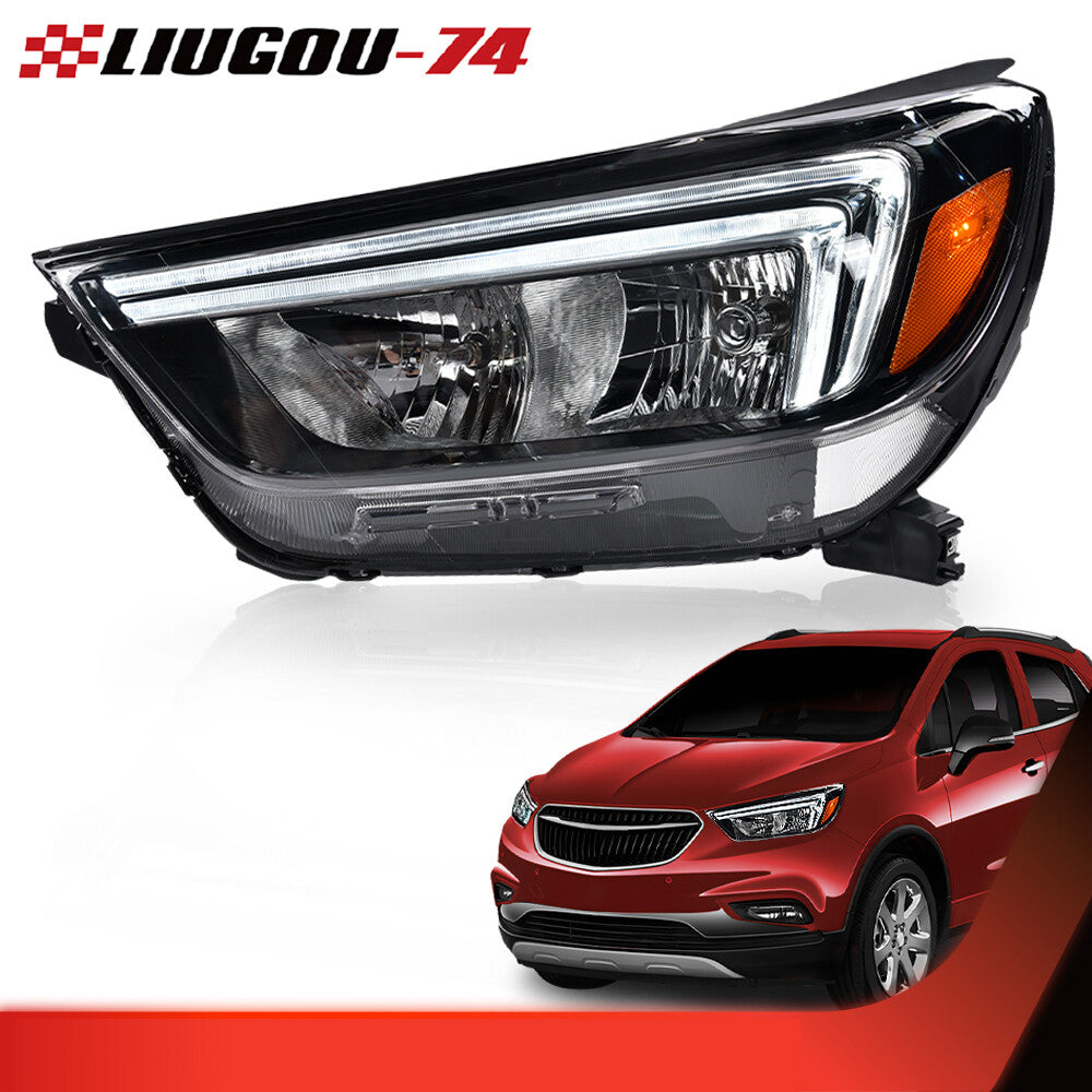 Suitable for 17-22 for Buick Encore halogen LED DRL headlights, left drive side.