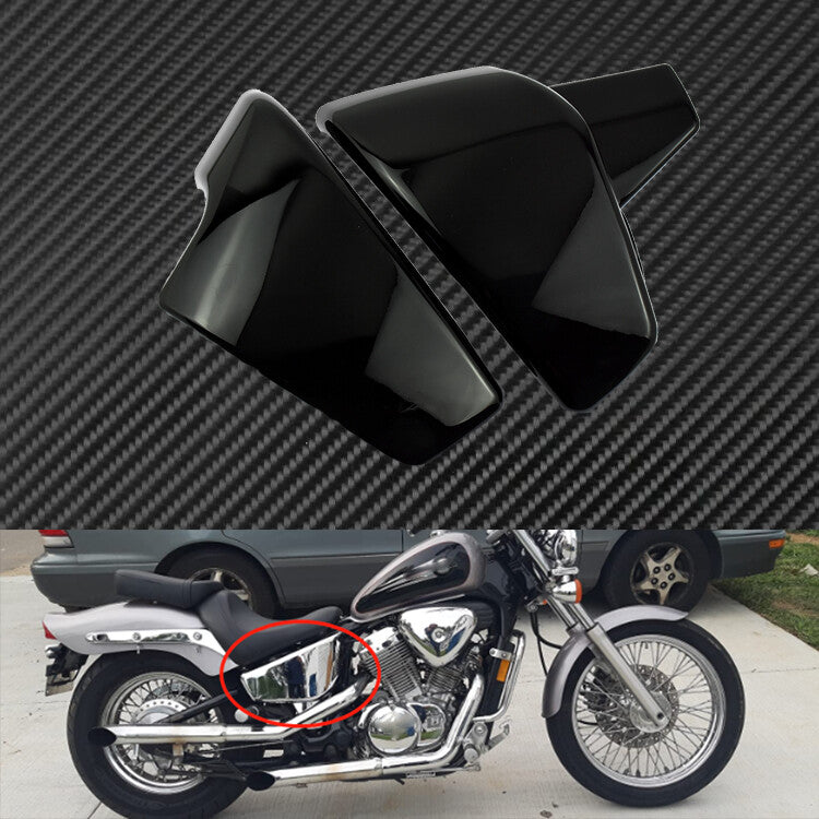 Black Battery Side Fairing Cover Fit For Shadow VLX 600 1999-2008 VT 600 1999-07