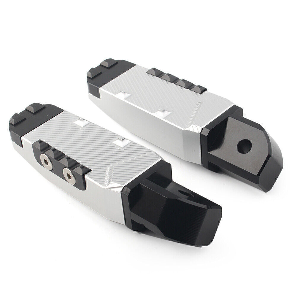 Rear Passenger Footrests Foot Pegs Pedal Fit for Yamaha YZF R1 R6 R1M R1S Silver
