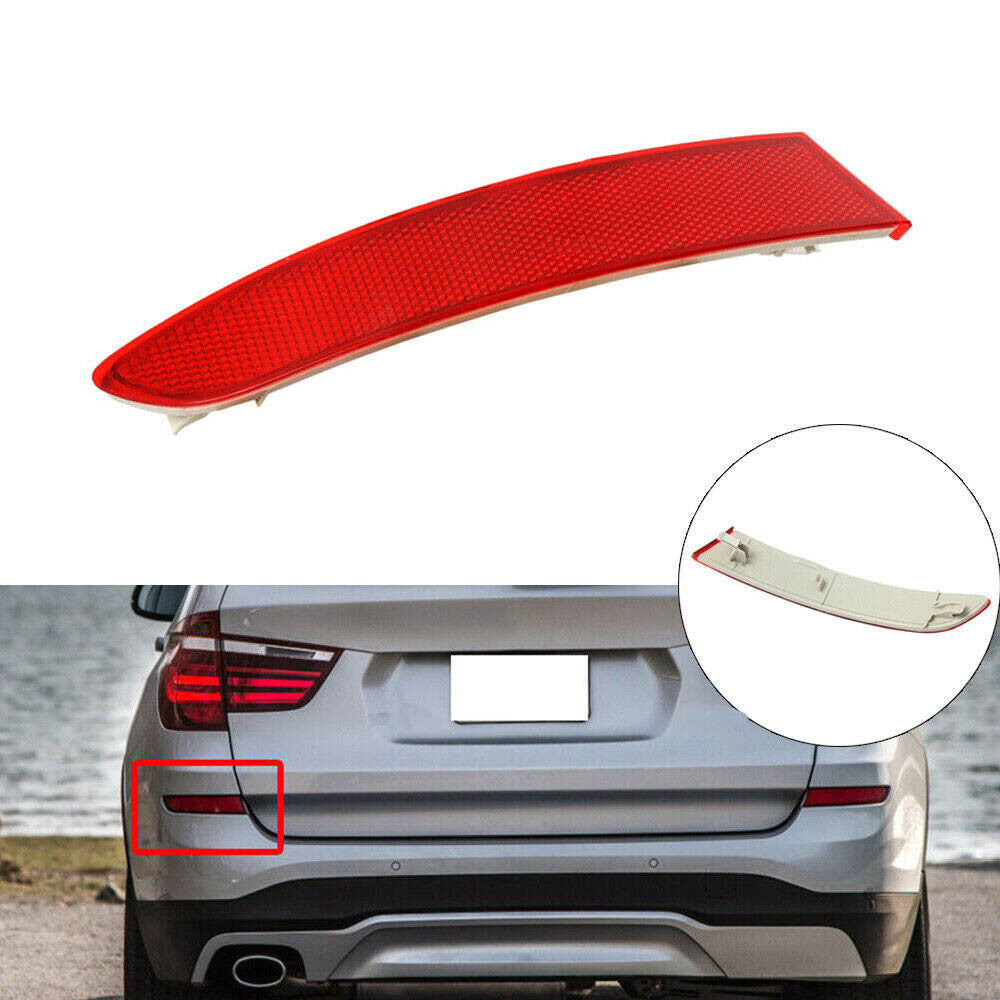 Rear bumper reflector light strip for BMW F25 X3 2014 2015 2016 2017