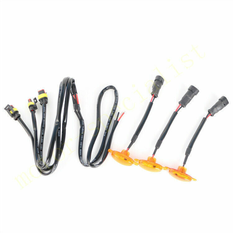for GMC for Canyon 2015-2021 Front Grille yellow LED Light Style DRL Lamp