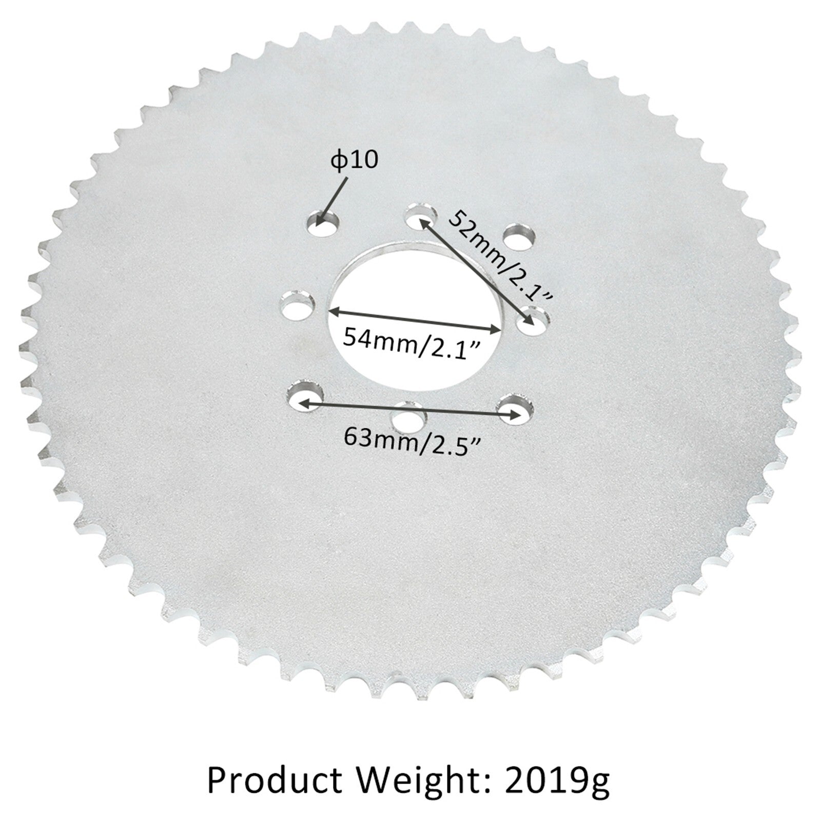 60T 54mm 420 rear sprocket for Dirt Pit bikes, ATVs, quad karts, and for mini bikes.