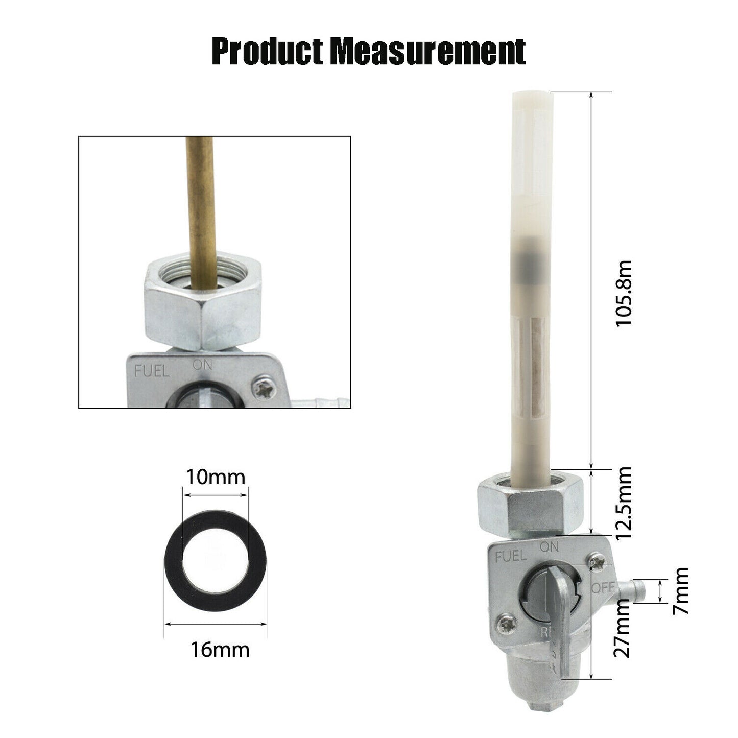 fit for Honda TRX200SX Fourtrax 86-88 ATC250SX 85-87 Fuel Valve Switch Petcock