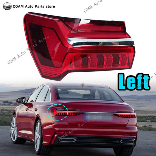 Left LED exterior taillight assembly for Audi for A6 C8 2019 - 2023 brake lights