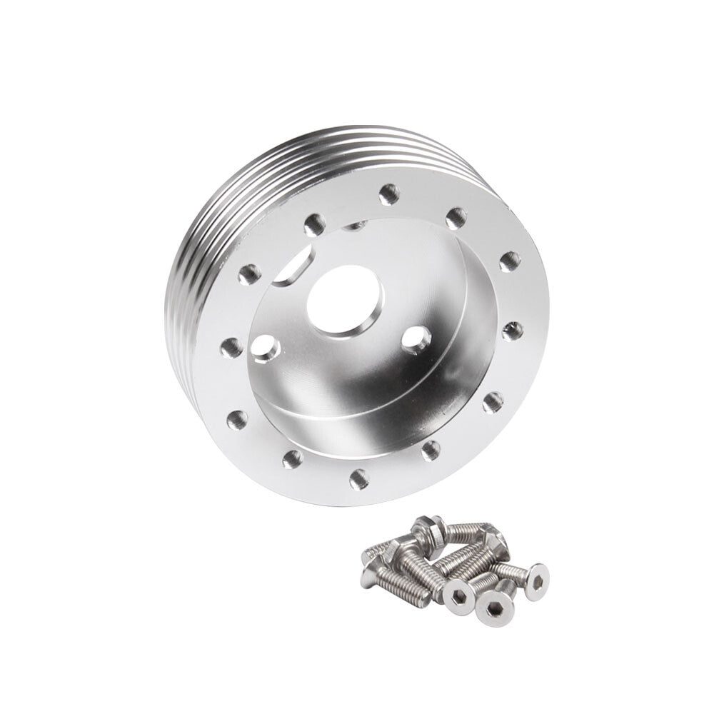 Silver 0.5 Hub for 5 6 Hole Steering Wheel to Grant 3 Hole Adapter Boss 1/2
