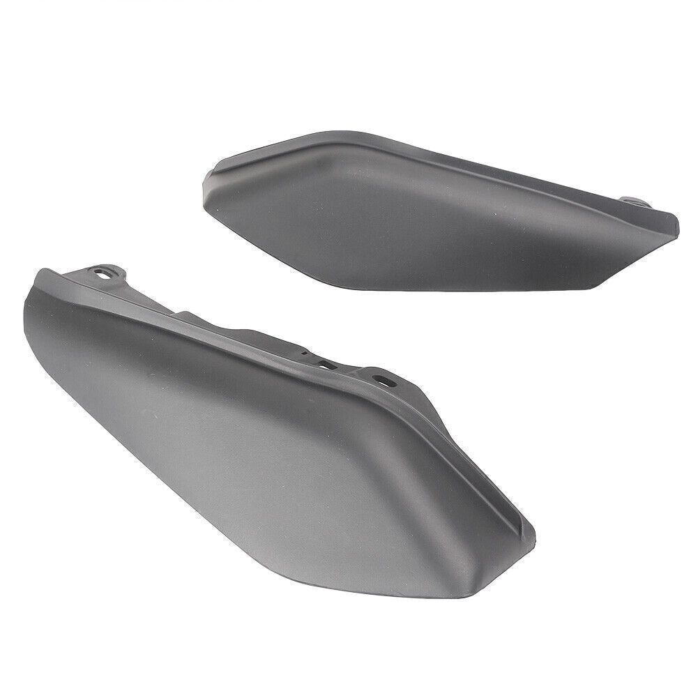 2x Black Mid-Frame Air Deflector Trim for Harley Touring 2009-2016 2015 14 13 12
