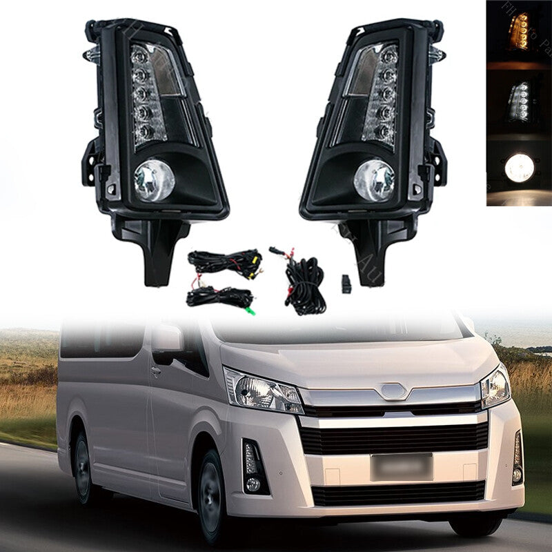 for Toyota Hiace Commuter 2019-2021 Car Front Bumper Foglight LED Halogen Set