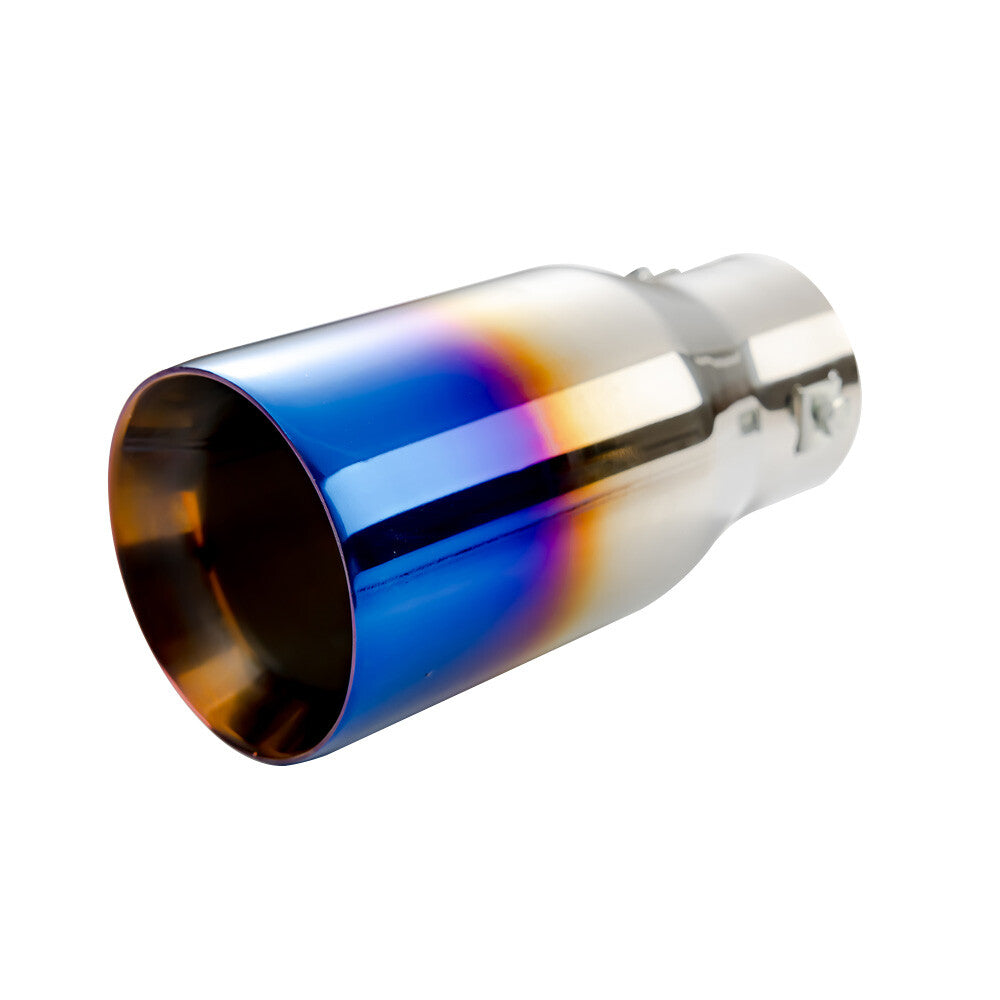 2.5'' ID Universal Stainless Steel Exhaust Muffler Tip 3.5in OD 150mm Screw Tips
