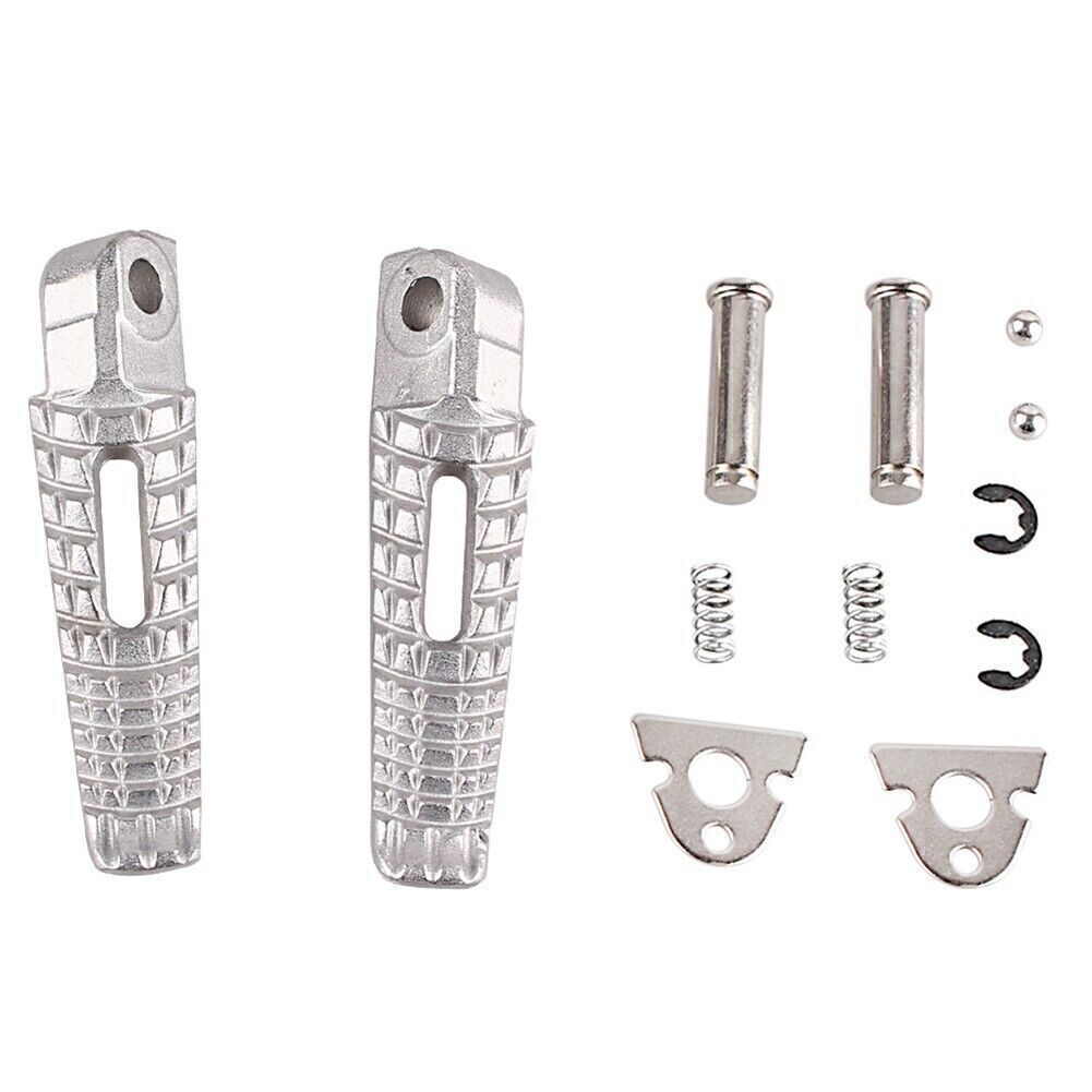for Suzuki GSXR1000 2005-2014 Silver 2x Rear Foot Pegs Footrests Footpegs Kit