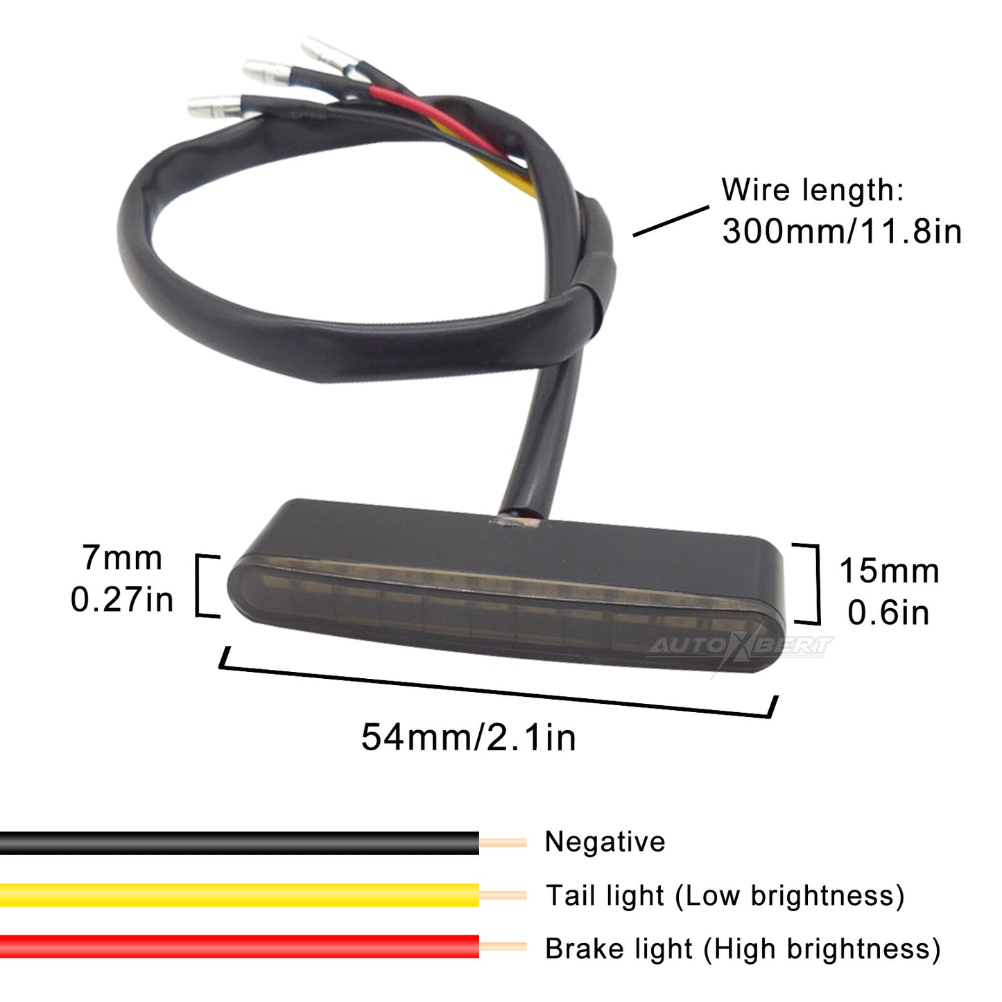 Motorcycle Rear Brake 11LED Tail Stop Light Running Lamp Taillight Dirt Bike 12V