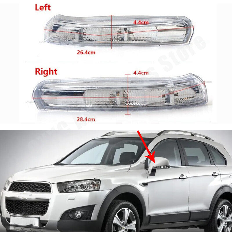 Pair Side Rearview Turn Signal Light Mirror Lamp for Chevrolet Captiva 2007-2016