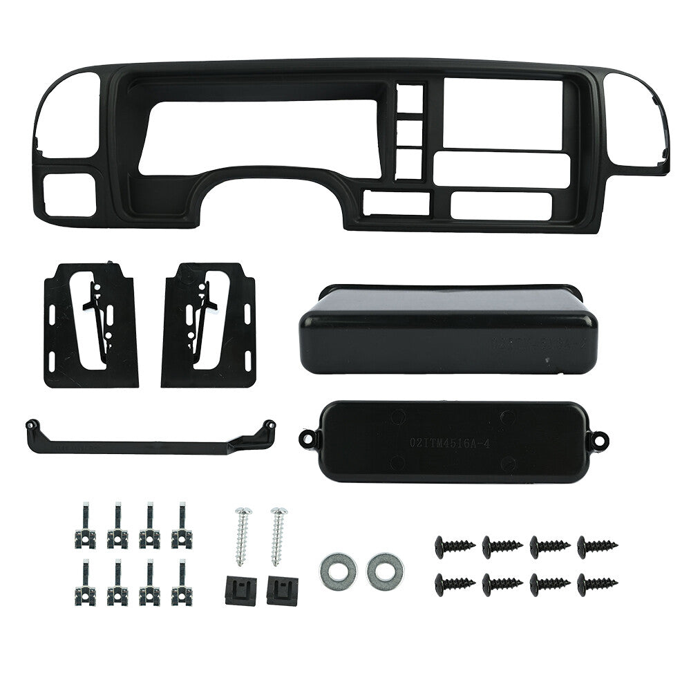 Double Din Dash Bezel Trim Cover Kit For 1995-2002 for GMC Full-Size Truck SUV