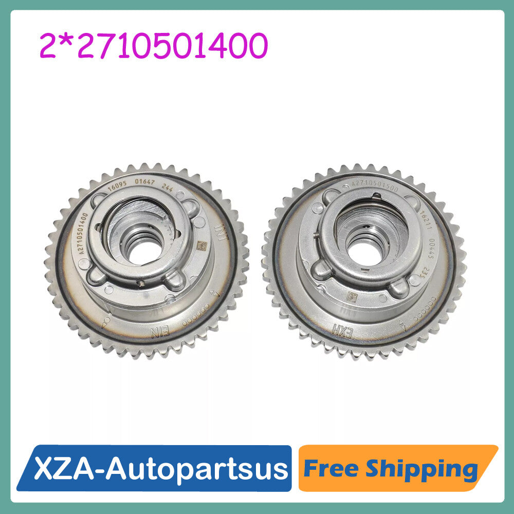 2¡Á Camshaft Adjuster Gears Intake Exhaust for Mercedes-Benz M271 W204 W212 R172