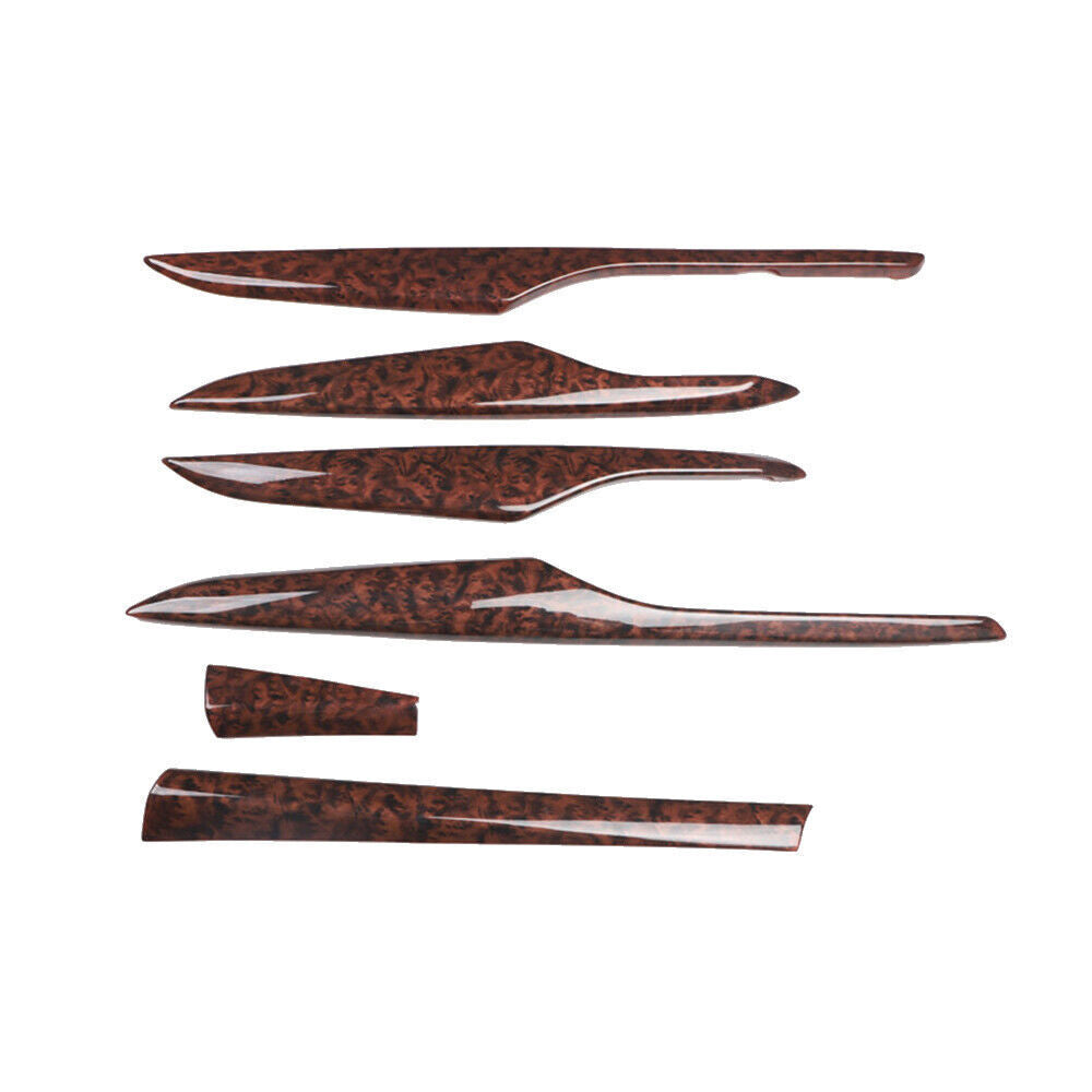 Door Strip Interior Console Strip Trim for Cadillac XTS 2013-17 Agate Wood Grain
