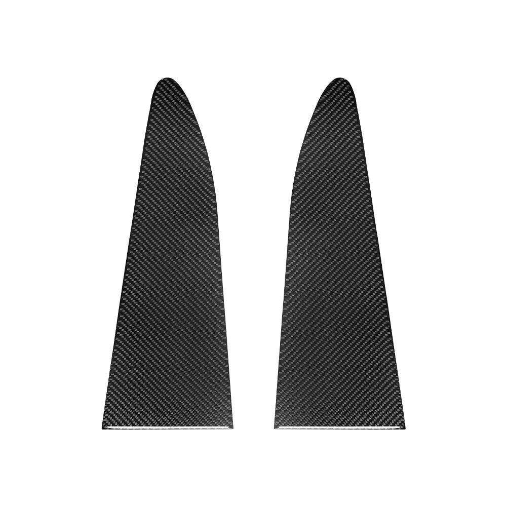 2Pcs Carbon Fiber Center Side Front Frame Cover Trim for Dodge Durango 2014-2020