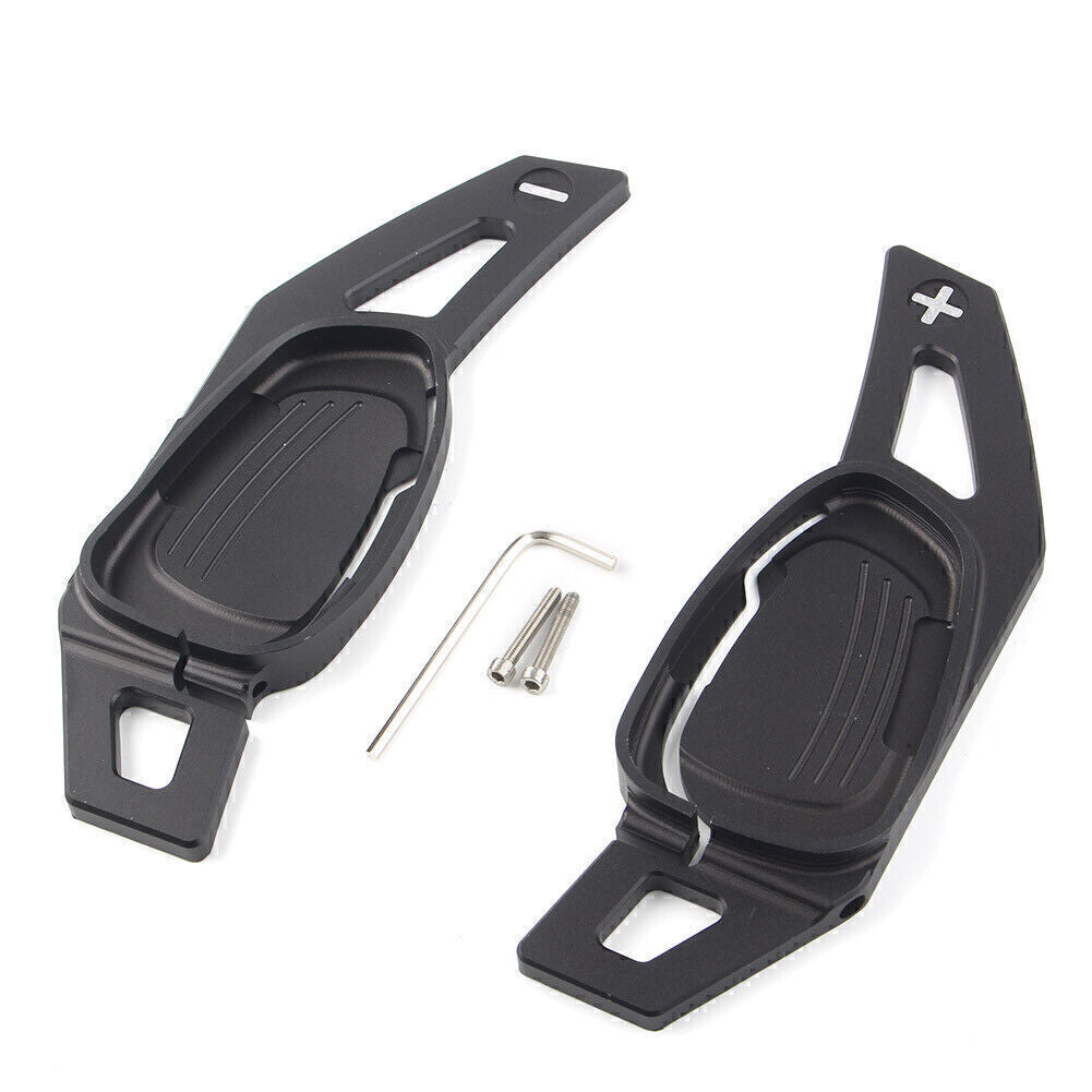 for Audi for A5 /S5/SA5 2016 Black 2x Steering Wheel Shift Paddle Shifter Trim Cover