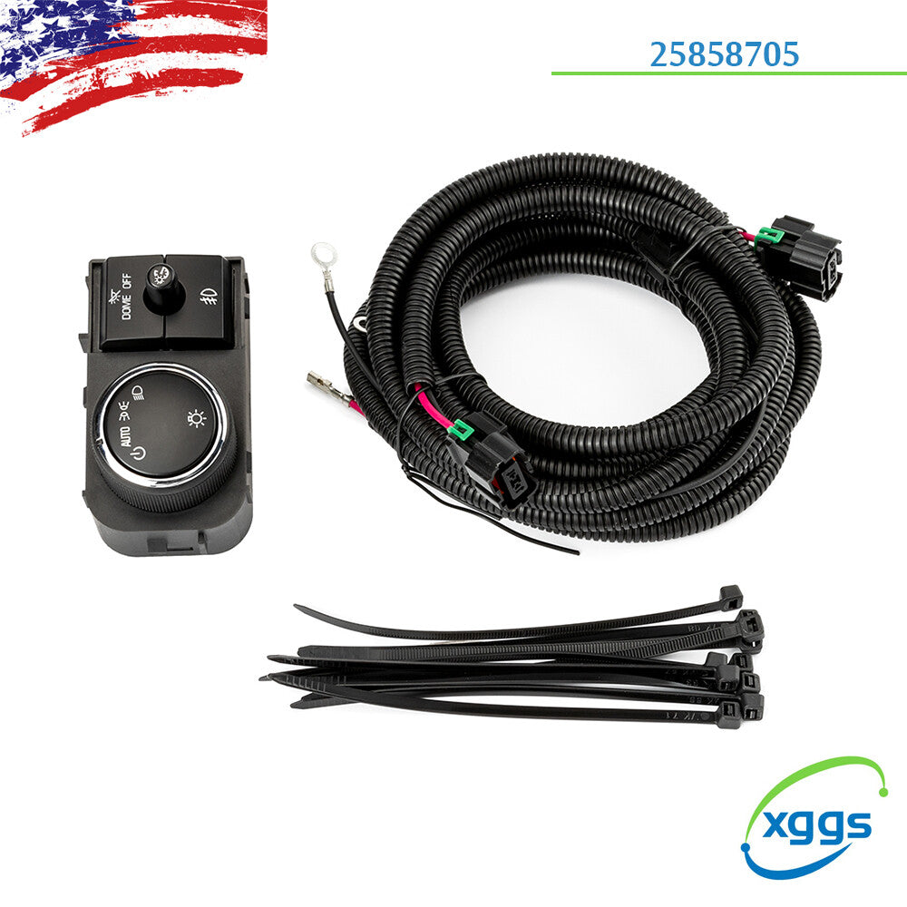 Fog light wiring harness/switch for 2007-2014 for Chevrolet Silverado 07-13 for GMC for Sierra