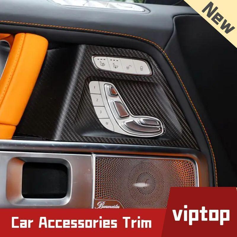 4Matte Carbon Door for Seat Memory Panel Cover Trim For G-Class W464 G500 G63 19-23